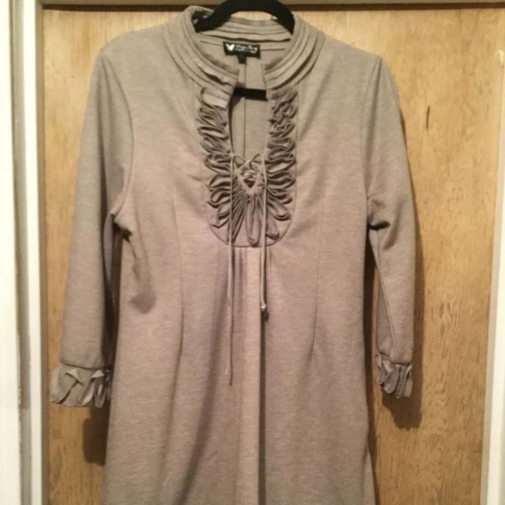 Papillion ruffled mini dress